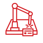 Cobot plasma cutting icon