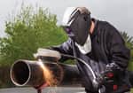 Using the Hypertherm gouging heat shield