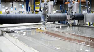 large format waterjet cutting
