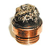 Example of an electrode that has been blown out