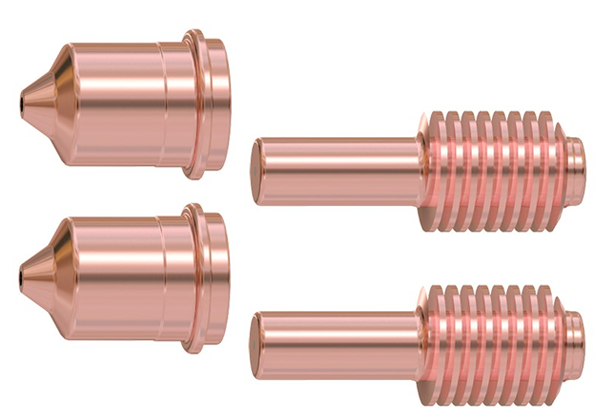 Pacote duplo de bico de eletrodo de corte padrão Duramax LT 15-30 A FineCut contém 2 de 420120 e 2 de 420117