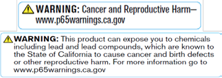 Prop65 warning