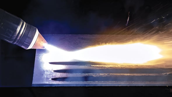 Image of torch gouging