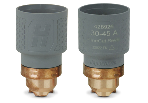 Hypertherm-Einsatz: SmartSYNC oder Adapter 30–45 A für mechanisiertes FineCut