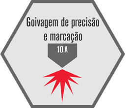 Goivagem e marcação de precisão