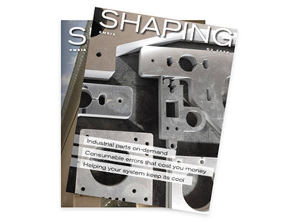 Covers of previous SHAPING magazines