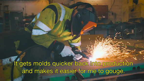Nordland customer gouging with Powermax45 XP