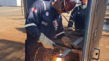 Image of plasma cutting demo