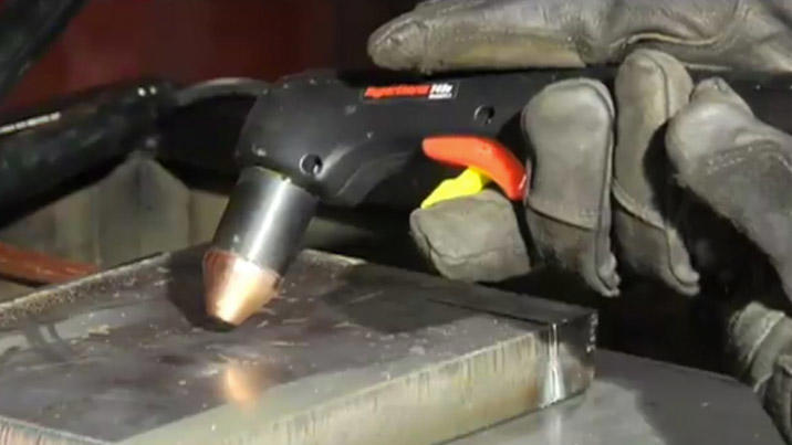 Gouging with a Powermax45 plasma system
