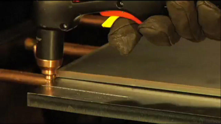Powermax45 - handheld cutting 12mm mild steel