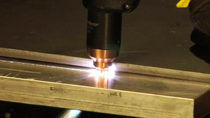Powermax45 - handheld cutting 19mm aluminum