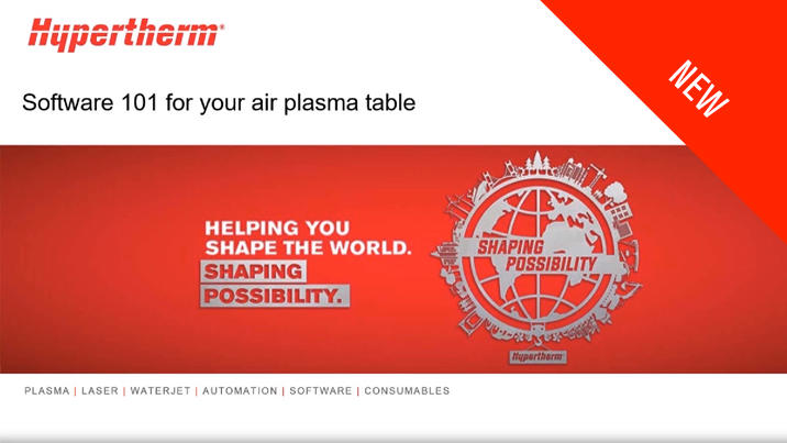Software 101 for your air plasma table