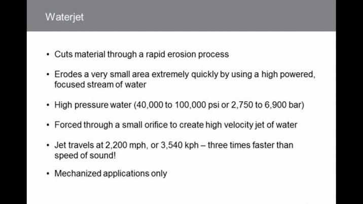 Plasma, laser, waterjet, oxyfuel