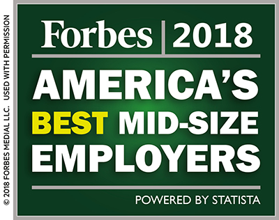 Forbes - America's Best Mid-Size Employers 2018