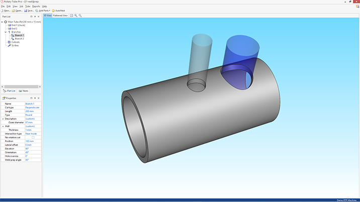 Rotary Tube Pro 3 - weld prep