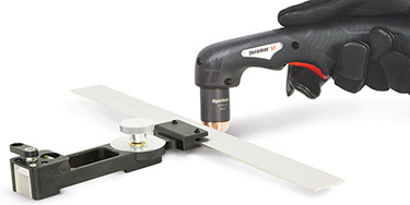 Plasma angle cutting guides