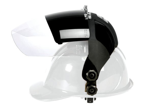 Face shield helmet