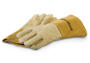 Hypertherm leather cutting gloves are insulated to protect hands during plasma cutting and welding
