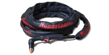 The Hypertherm leather torch sheath provides additional protection for torch leads against cuts, burn-through and abrasion