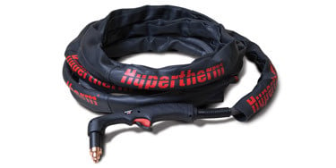 The Hypertherm leather torch sheath provides additional protection for torch leads against cuts, burn-through and abrasion
