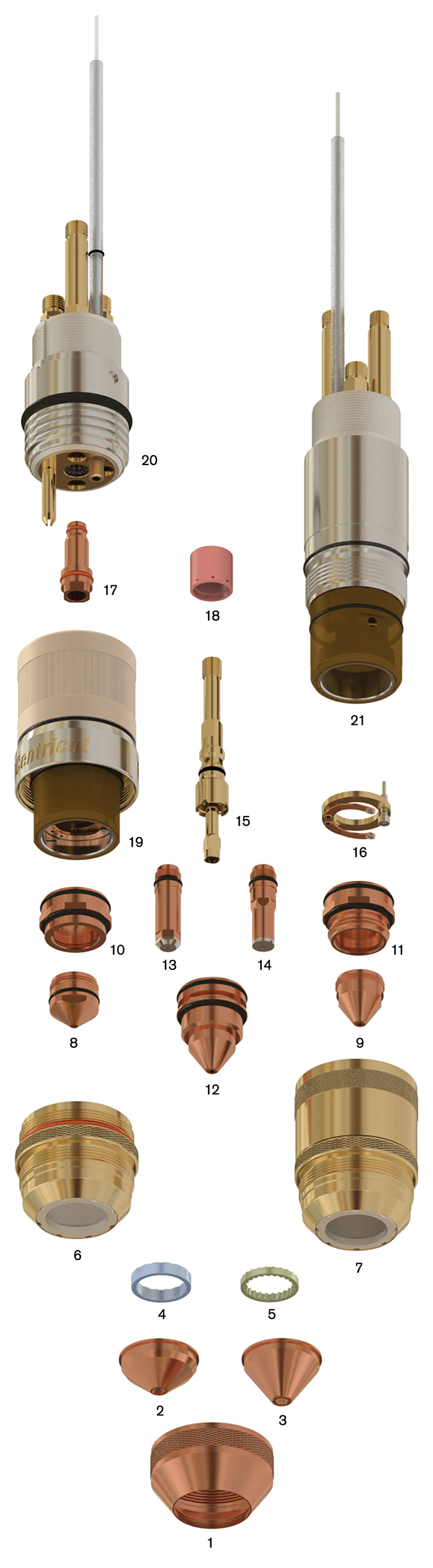 PT-600 standard parts list