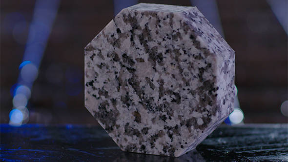 Granite cut sample using HyPrecision Predictive pump
