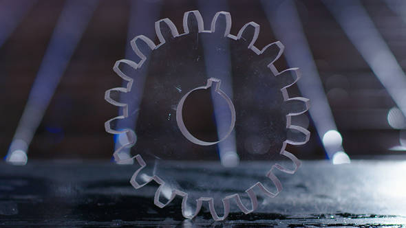 Lucite cut sample using HyPrecision Predictive pump